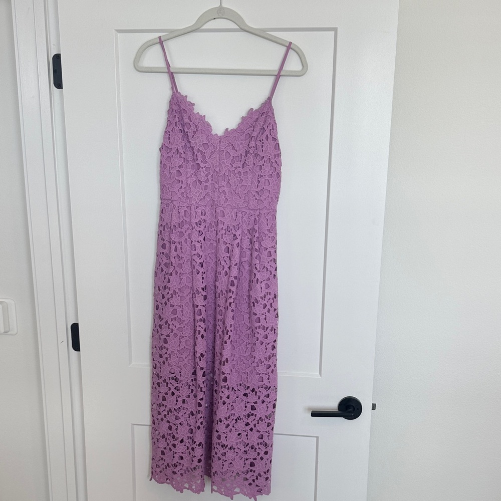 Astr Lilac Lace Dress